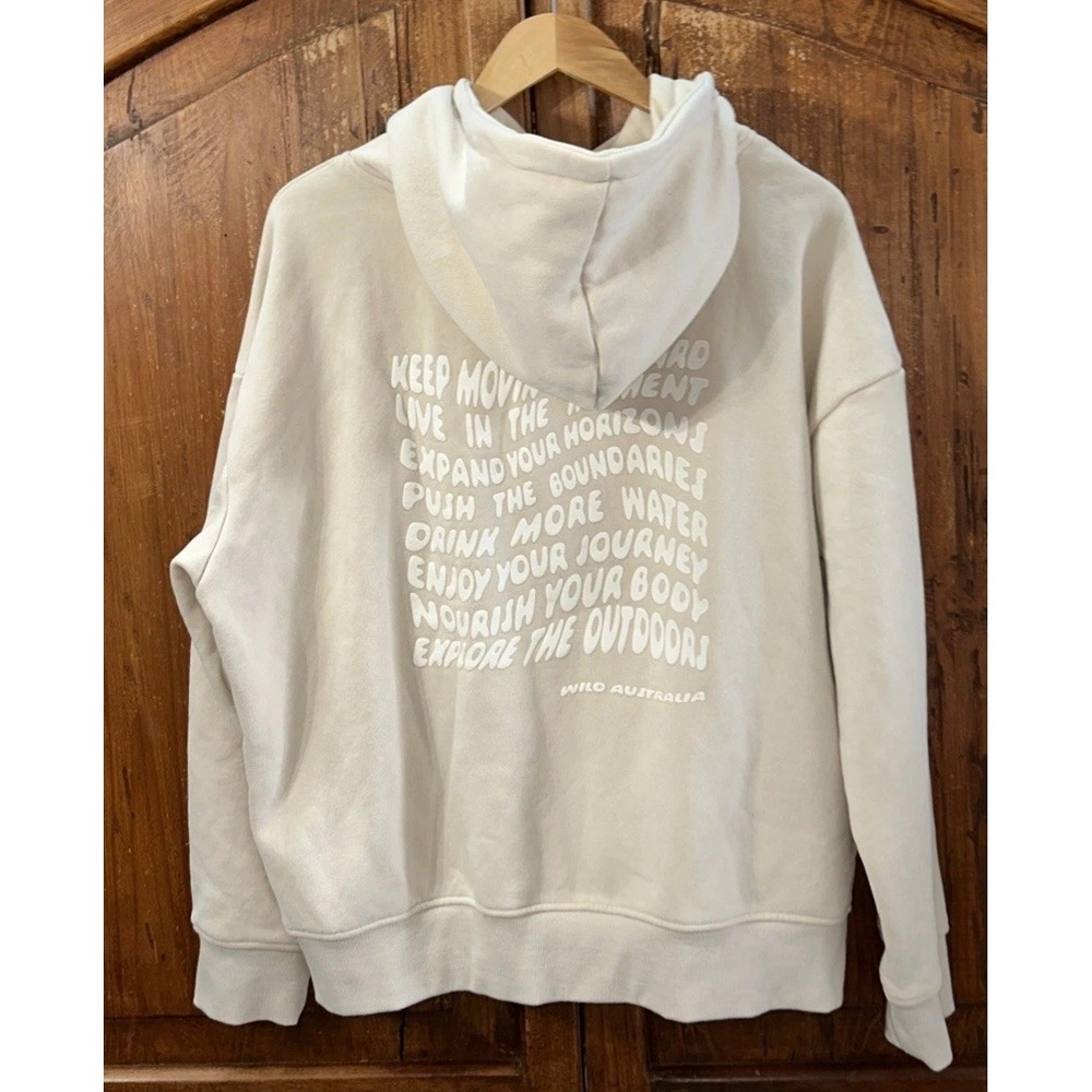 Women's WILO The Label Hooded Sweatshirt WILO WELLNESS CLUB Oversized Hoodie Med - Picture 3 of 8